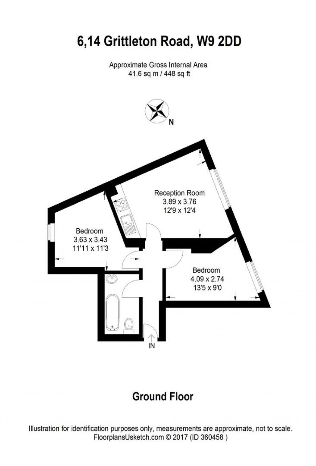 Floorplans For Grittleton Road, Maida Vale